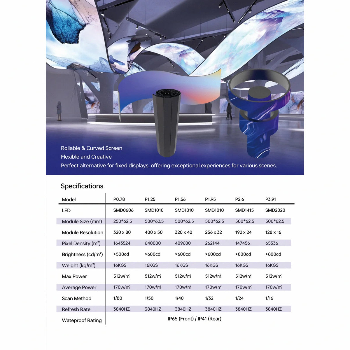 FusionLink Rolling Curved - Flexible Curved LED Screen Technology