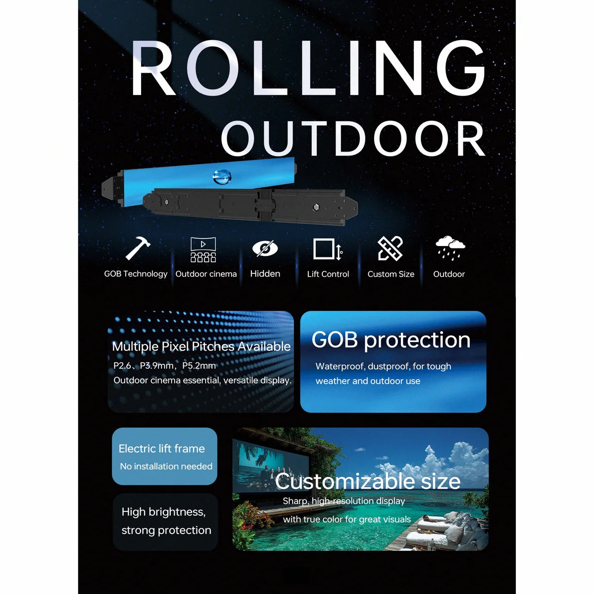 FusionLink™ Outdoor HD | Weatherproof LED Screen | High-Brightness