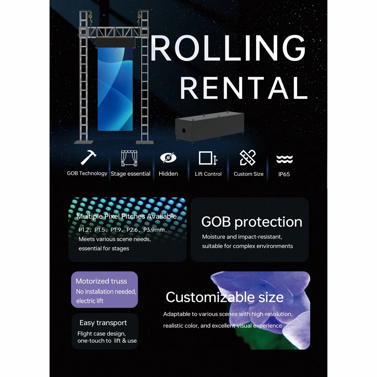 FusionLink™ Rental Series - High Definition Modular LED Wall